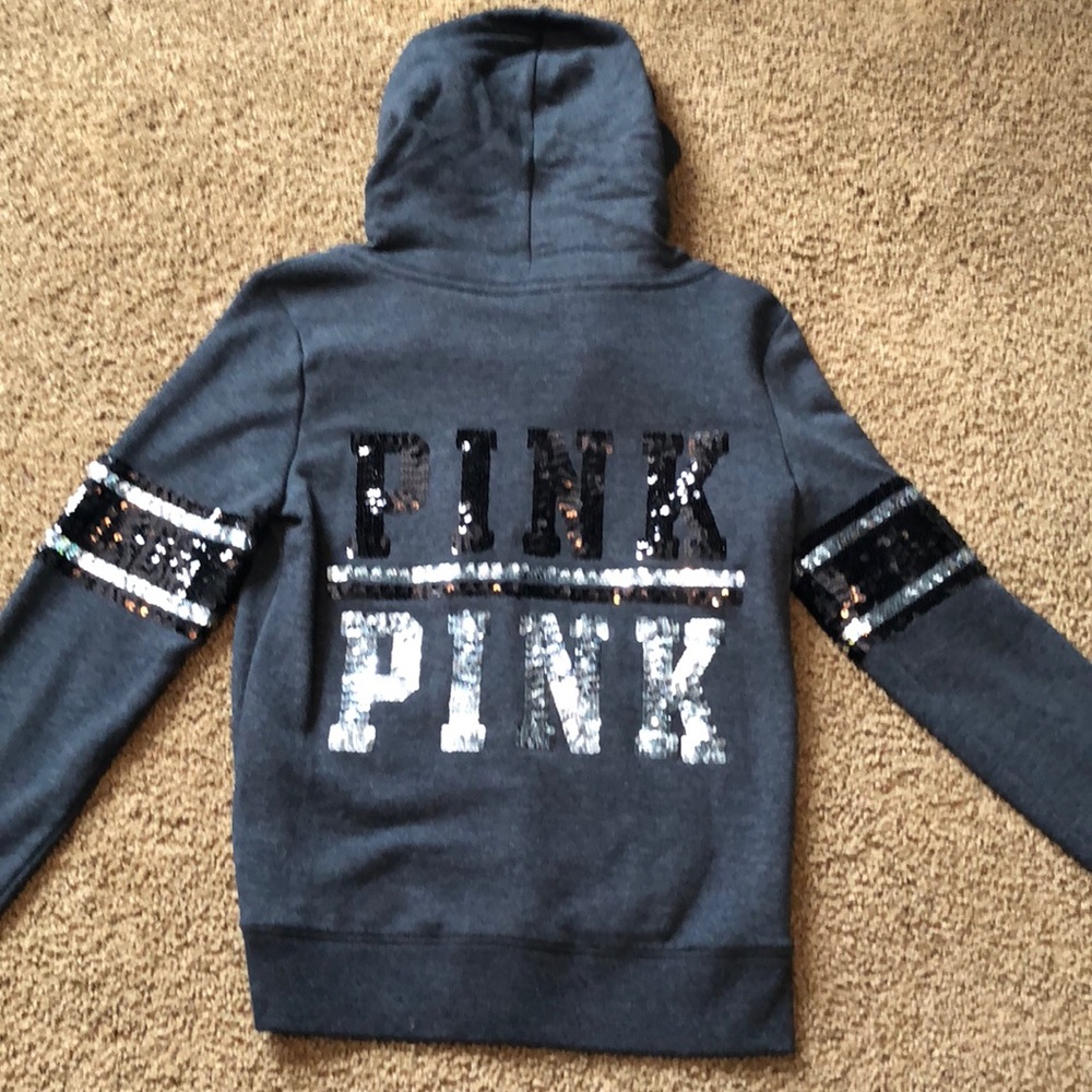 PINK zip up sweatshirt